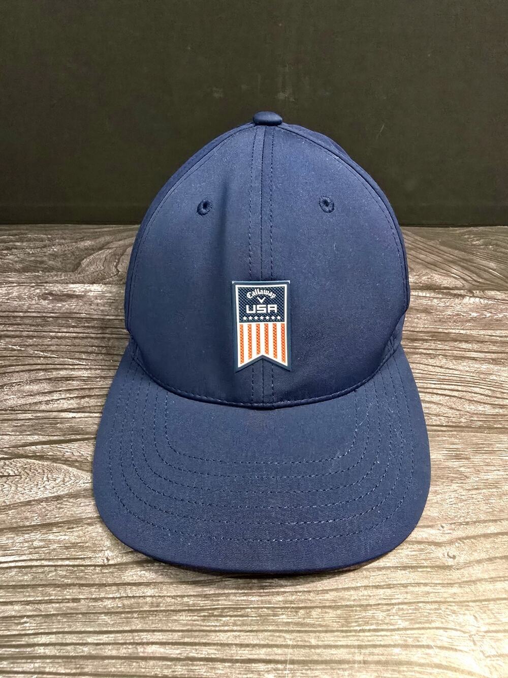 Callaway Hat Golf USA Patriot Navy Blue Snapback Performance Star Brim Cap USA